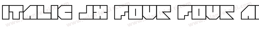 italic JX Four Four Adjust字体转换